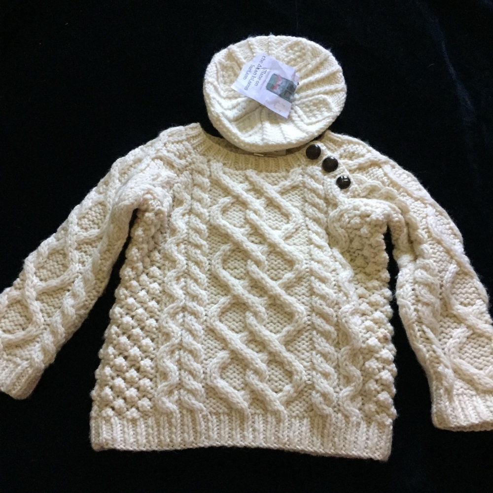 Merino Wool Sweater and Tam